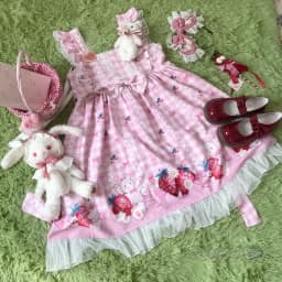 KOSAHIKI Japanese Lolita Dress Girls Strawberry Bunny Jsk Dresses Women Harajuku Sleeveless Cute 2026 Cosplay Vestido