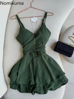 Chic Summer Dress Women Clothing Solid Color Sleeveless Sling Robe Femme 2025 Vestidos De Mujer Slim Waist Folds Mini Dresses