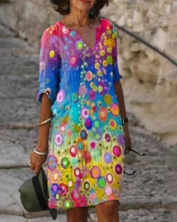 Women Loose Spring Vintage Ruffles Befree Dress Large Big Printed Sexy Summer Boho Casual Party Elegant Dresses Plus Sizes