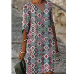Women Loose Spring Vintage Ruffles Befree Dress Large Big Printed Sexy Summer Boho Casual Party Elegant Dresses Plus Sizes