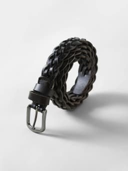 ZIQIAO 2026 Spring Women's Handwoven Cowhide Leather Belt - Braided Design Adjustable Waistband for Casual Daily Wear​