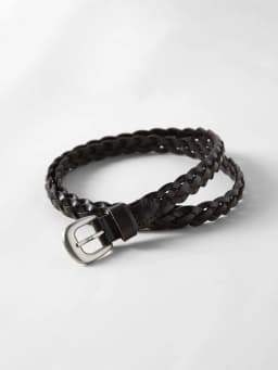 ZIQIAO 2026 Spring Women's Handwoven Cowhide Leather Belt - Braided Design Adjustable Waistband for Casual Daily Wear​
