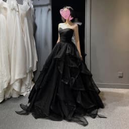 Temperament Black Elegant Wedding Party Dresses Strapless Tiered Draped Graduate Robe 2025 New Ball Gown Formal Dress Quinceaner