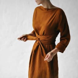 Fall Long Sleeve Loose Cotton Linen Dress Women 2024 Fashion Casual Solid New Lace-up Bow Maxi Dresses Elegant Vestidos