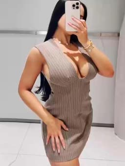 Casual Stripe Sleeveless Mini Dresses Women's Slim Waist-cinching V-neck Dress 2026 New Ladies Spring Summer Solid Outwear