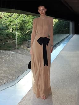 Turtleneck Hollow Out Bow Long Dress Women Sexy Full Sleeve Backless Pleated Slim Party Evening Dresses Chic Ladies Vestidos New