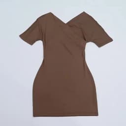 Nsauye 2026 Casual Summer Women Dresses Mini Bodycon Short Sleeve Sexy V Neck Party Evening Wrap Night Club Dress Outfits