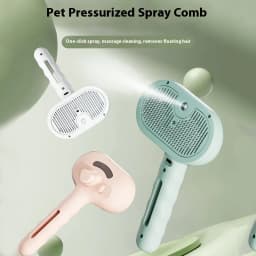 Dog Comb Pet Steam Massage Brush Safe Round Head Soft Teeth Spray Hair Removal Comb for Dog Universal for Cats Dogs Accessories