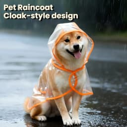 Small Dog Raincoat Transparent Waterproof Windproof Pet Dog Coat Puppy Cats Raincoat Chihuahua Bulldog Pets Cape Poncho Clothes