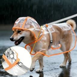 Small Dog Raincoat Transparent Waterproof Windproof Pet Dog Coat Puppy Cats Raincoat Chihuahua Bulldog Pets Cape Poncho Clothes