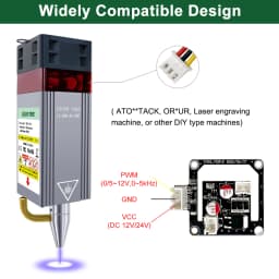 LASER TREE Laser Module 10W Optical Power Fixed Focus Laser Head With Air Assist for CNC Laser Engraver Cutting Wood DIY Tools