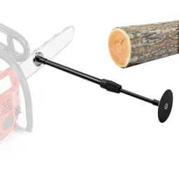 Firewood Measuring Tool Adjustable Magnetic Firewood Measuring Rod with Telescopic Shaft Firewood Gauge Attaches to Chainsaw Bar
