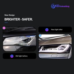AKD Head Lamp for Audi A8 A8L LED Headlight 2011-2017 Headlights A8 DRL Turn Signal High Beam Angel Eye Projector Lens