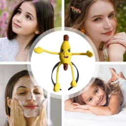 Banana Headband For Women Yellow Banana Headdress Cute Headwear For Cosplay Gathering Photo Props Dress Up Hat Costume Accessory
