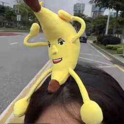 Banana Headband For Women Yellow Banana Headdress Cute Headwear For Cosplay Gathering Photo Props Dress Up Hat Costume Accessory
