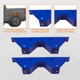 Rear C Notch Kit Pair for Chevy C10 C20 C30 GMC C2500 C3500 2WD 1973-1987