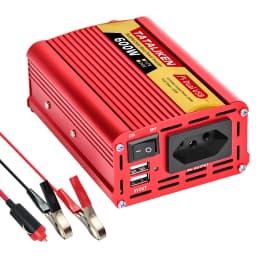 2000W Car Power Inverter 12V DC to 110V/220V 60HZAC Converter with Dual USB Quick Car Charger Adapter(Red)