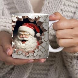 Creative 3D Christmas Ceramic Mug Unique Space Design Snowman Santa Coffee Cup Tea Milk Mug Christmas Gifts For Kids Adults