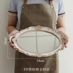 Metal Storage Tray Jewelry Display Plate Retro Dessert Fruit Cake Plate with Handle for Decor Hotel Cafe Serving Tray