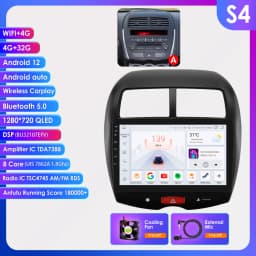Hizpo Car Radio for Mitsubishi ASX 1 2010 - 2018 Multimedia Video Player Navi GPS 2din Android 13 CarPlay Autoradio BT 8GB+128GB