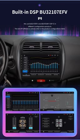 Hizpo Car Radio for Mitsubishi ASX 1 2010 - 2018 Multimedia Video Player Navi GPS 2din Android 13 CarPlay Autoradio BT 8GB+128GB