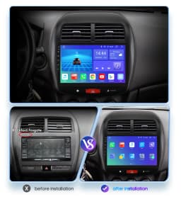 Hizpo Car Radio for Mitsubishi ASX 1 2010 - 2018 Multimedia Video Player Navi GPS 2din Android 13 CarPlay Autoradio BT 8GB+128GB