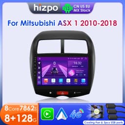 Hizpo Car Radio for Mitsubishi ASX 1 2010 - 2018 Multimedia Video Player Navi GPS 2din Android 13 CarPlay Autoradio BT 8GB+128GB