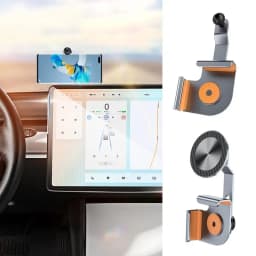 For Tesla Model 3/Y/HIGHLAND 2024 Car Phone Holder Central Control Navigation Screen Side Mount Magnetic Holder Universal