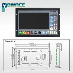 New DDCSV4.1 3/4 Axis G Code CNC Offline Stand Alone Controller For Engraving Milling Machine + 4 Axis MPG Handwheel