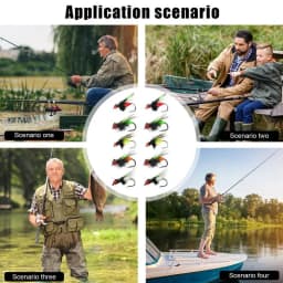 Bass Fly Fishing Lures 10pcs 3D Trout Fly Assortment Dry Topwater Fishing Lures Animated Saltwater Fishing Fly Kit For Bass
