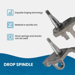 2-1/2'' Drop Spindle For VW BUG 1966-1977 22859 Ball Joint w/ Drum Brake