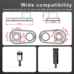Vacuum Cleaner For CNC Router (Little Monster M1) Spindle Dust Collector for 775 Motor 500W Spindle TTC450 CNC Engraver Parts