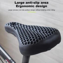 honeycomb structure Silicone Seat Cover for Cycling bicycle Seat Cushion Cover anti-slip shock absorption Saddle Cover equipment