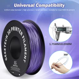 Geeetech Sparkly PLA Filament 1kg 1.75mm 3D Printer Plastic Material, Accuracy 0.03mm, Multiple Colour, Fit Most FDM Printer