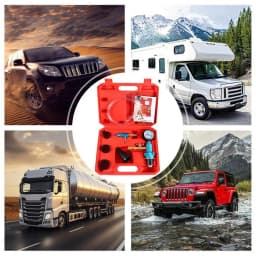 Coolant Refill Kit Radiator Coolant Replacement Tool Cooling System Purge Kit 7pcs Automobile Repairing Tool Supplies For SUV