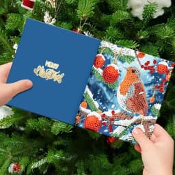 12pcs Creative Diamond Drawing Greeting Cards With Envelopes Fashionable Postcards Christmas Holiday Birthday Postcards