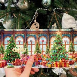 12pcs Creative Diamond Drawing Greeting Cards With Envelopes Fashionable Postcards Christmas Holiday Birthday Postcards