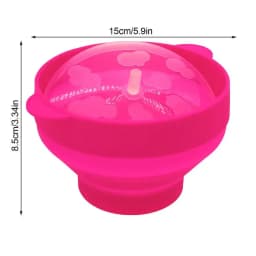 Kitchen Microwave Popcorn Bowl Bucket Silicone DIY Red Popcorn Maker with Lid Chips Fruit Dish High Quality Easy Tools Popcorn