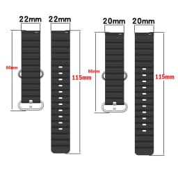 Ocean band For Samsung Galaxy Watch 4-6-classic/5-Pro/active 2/Gear S3 Silicone 22mm 20MM correa Huawei watch GT 4-3-pro-2 strap