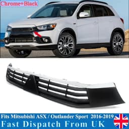 ASX RVR For Mitsubishi Outlander Sport ASX RVR Front Bumper Upper Grill Grille 2016 2017 2018 2019 black