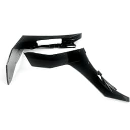 Black Shiny For 15-22 Ford Mustang GT500 Front Bumper Corner Winglet Splitters