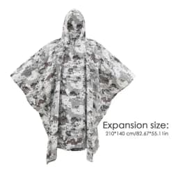 Outdoor Camping Raincoat Poncho Waterproof Long Raincoat Thickened Women Men Rain Coat Hooded For Outdoor Hiking Travel Climbing