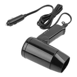 Hair Dryer 12V Folding Car Fan Portable 2 In 1 Window Defroster Cigarette Lighter Socket Port For Road Trip Travel Camper RV SUV
