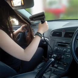 Hair Dryer 12V Folding Car Fan Portable 2 In 1 Window Defroster Cigarette Lighter Socket Port For Road Trip Travel Camper RV SUV