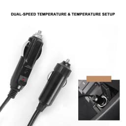 Hair Dryer 12V Folding Car Fan Portable 2 In 1 Window Defroster Cigarette Lighter Socket Port For Road Trip Travel Camper RV SUV