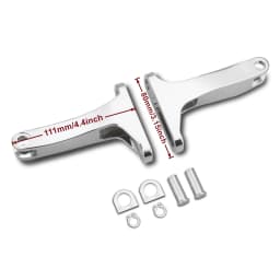 For Harley Chrome Floorboard Passenger Footboards Road King FLHR Road Street Glide Ultra Limited Low FLHTKL 1980-2021