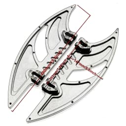 For Harley Chrome Floorboard Passenger Footboards Road King FLHR Road Street Glide Ultra Limited Low FLHTKL 1980-2021