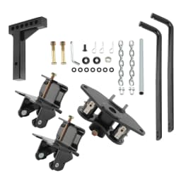 1,000 lbs Sway Control Hitch Mount Weight Distribution Bar for Trailer Bicycle Truck 2" receiver 8" total rise/drop