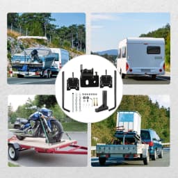 1,000 lbs Sway Control Hitch Mount Weight Distribution Bar for Trailer Bicycle Truck 2" receiver 8" total rise/drop