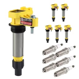 Carbole 6 Pack D515C Ignition Coil & Spark Plug For Chevrolet GMC Cadillac 41-109 UF569